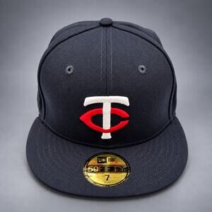 New Era Minnesota Twins — Navy / 1987 World Series Patch - Size 7 (RH-059)